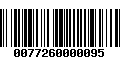 Código de Barras 0077260000095