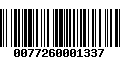 Código de Barras 0077260001337