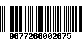 Código de Barras 0077260002075