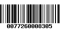 Código de Barras 0077260008305