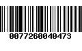 Código de Barras 0077260040473