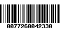 Código de Barras 0077260042330