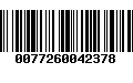 Código de Barras 0077260042378