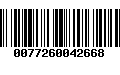 Código de Barras 0077260042668