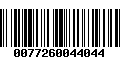 Código de Barras 0077260044044