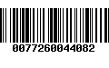 Código de Barras 0077260044082