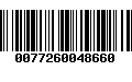 Código de Barras 0077260048660