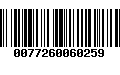 Código de Barras 0077260060259