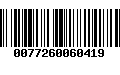 Código de Barras 0077260060419