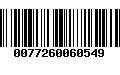 Código de Barras 0077260060549