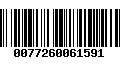 Código de Barras 0077260061591