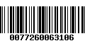 Código de Barras 0077260063106