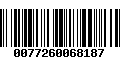 Código de Barras 0077260068187