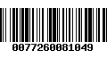 Código de Barras 0077260081049