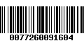 Código de Barras 0077260091604