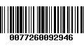 Código de Barras 0077260092946