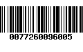 Código de Barras 0077260096005