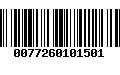 Código de Barras 0077260101501