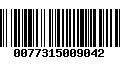 Código de Barras 0077315009042