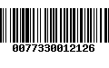 Código de Barras 0077330012126