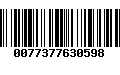 Código de Barras 0077377630598