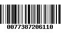 Código de Barras 0077387206110