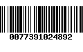 Código de Barras 0077391024892