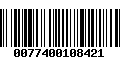 Código de Barras 0077400108421