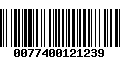 Código de Barras 0077400121239