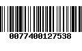 Código de Barras 0077400127538