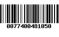 Código de Barras 0077400481050