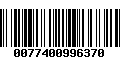 Código de Barras 0077400996370