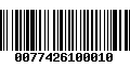 Código de Barras 0077426100010