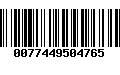 Código de Barras 0077449504765