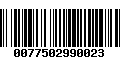 Código de Barras 0077502990023