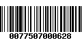 Código de Barras 0077507000628