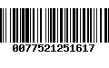 Código de Barras 0077521251617