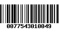 Código de Barras 0077543010049