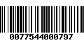 Código de Barras 0077544000797