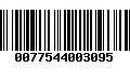 Código de Barras 0077544003095