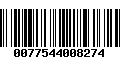 Código de Barras 0077544008274