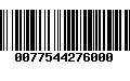 Código de Barras 0077544276000