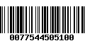 Código de Barras 0077544505100