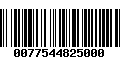 Código de Barras 0077544825000