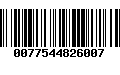Código de Barras 0077544826007
