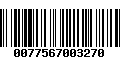 Código de Barras 0077567003270