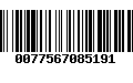 Código de Barras 0077567085191