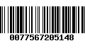 Código de Barras 0077567205148