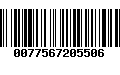 Código de Barras 0077567205506