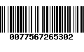 Código de Barras 0077567265302